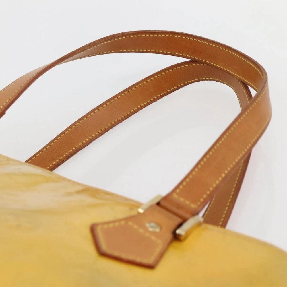 LOUIS VUITTON Monogram Vernis Houston Hand Bag Gris LV Auth - Picture 9 of 16